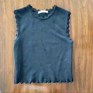Zara black crop top